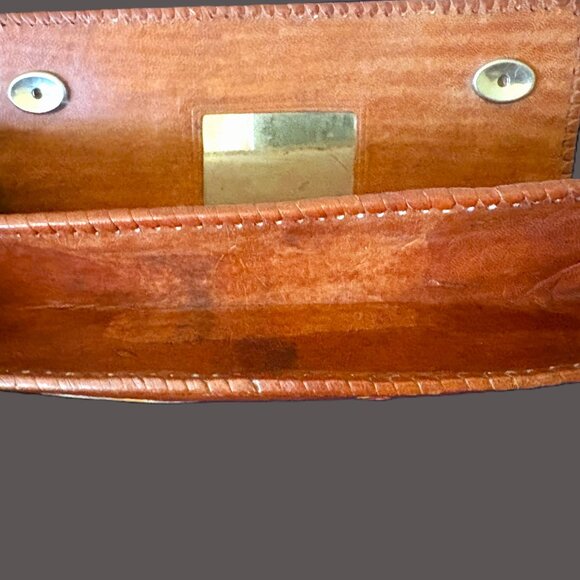 Vintage 1950's Leather Handcrafted TPS Mandalay Burma Wallet with Dancers EUC - Picture 10 of 12